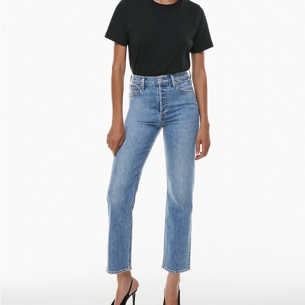 Aritzia Denim Forum Arlo High Rise Straight 28L